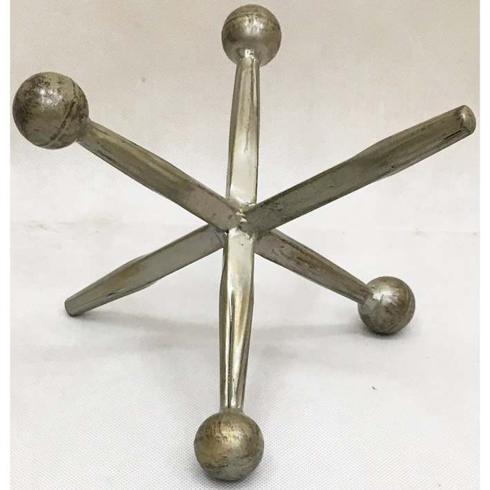 Champagne Metal Benzene Structure  Table Decor 