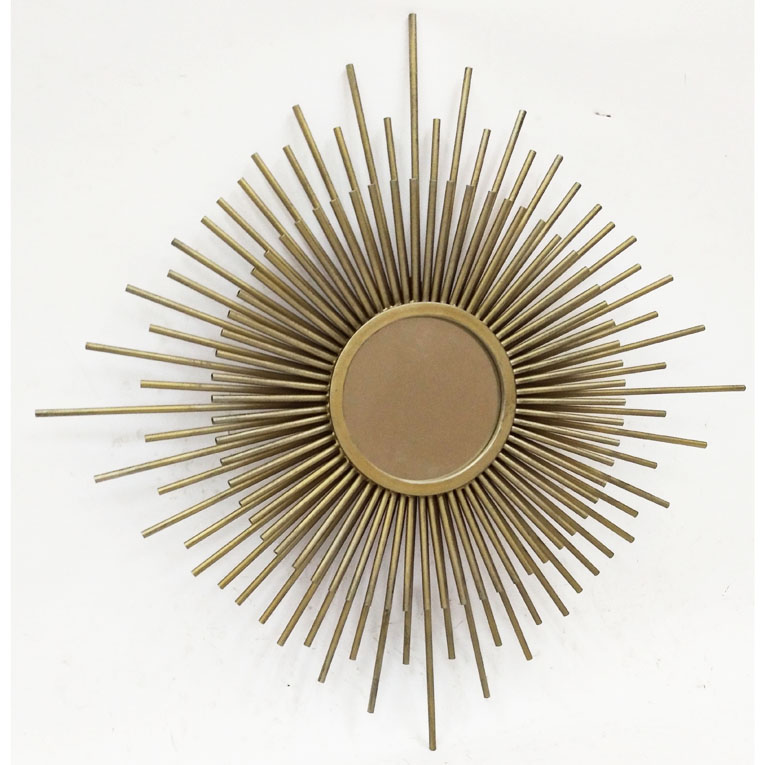 Gold 2 layers sunlight metal decorative mirror