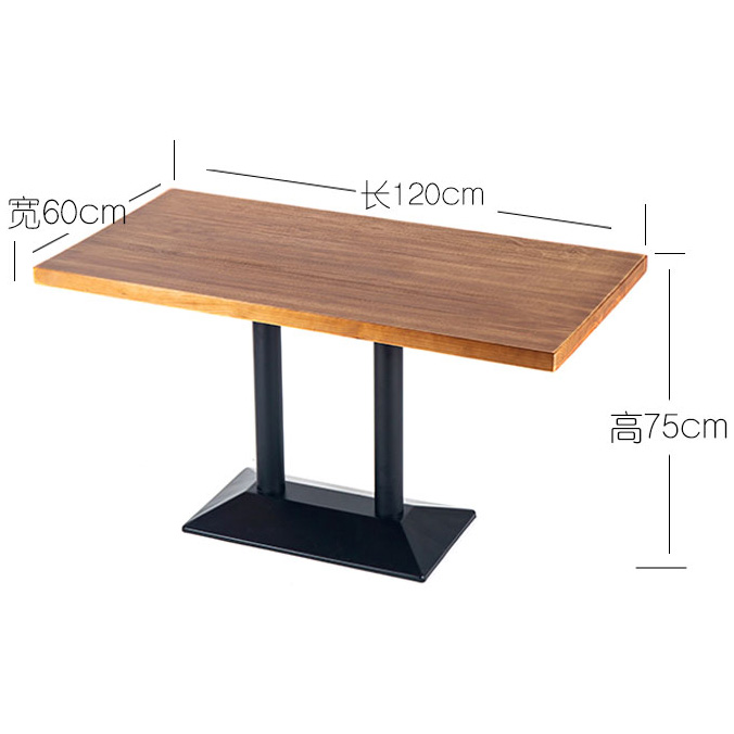 Custom order & ready to ship metal dinning table with solid wood top, sizes and colors defined by you