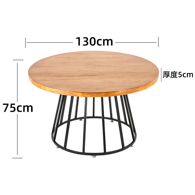 Custom order & ready to ship metal dinning table with solid wood top, sizes and colors defined by you