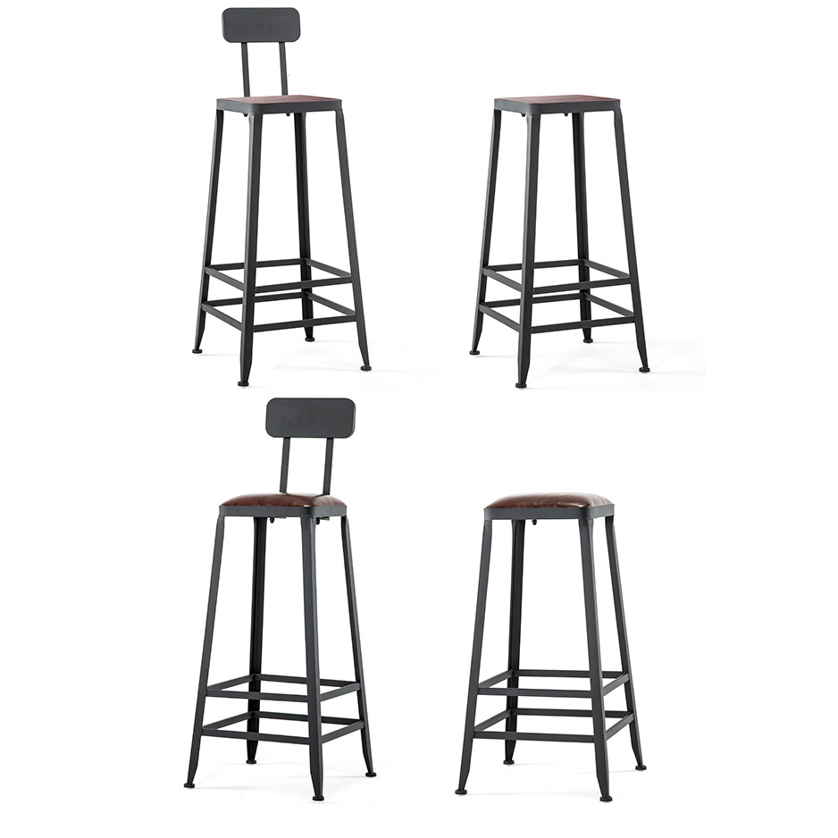 Custom order &ready to ship industrial metal bar stool or chair with kinds of combination, sizes & colors & logos defined by you