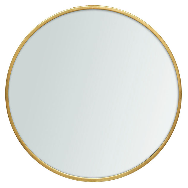 Gold Color Metal  Framed Wall Mirror, Bathroom mirror