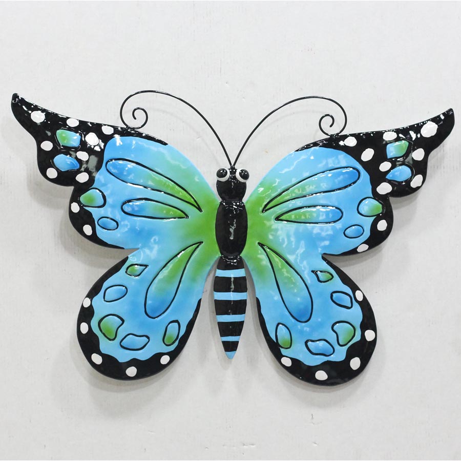 Bright color metal butterfly wall decor