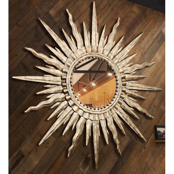 Metal framed decorative mirror 