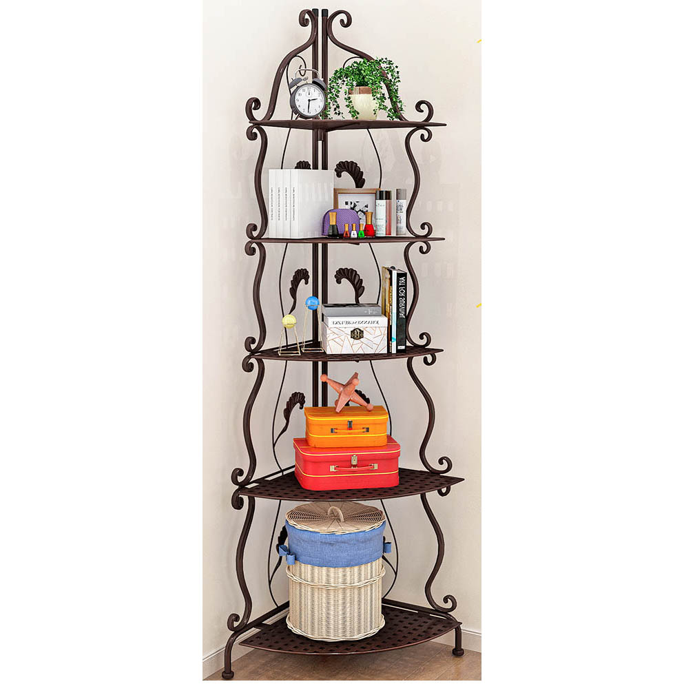 Metal  book shelf, corner shelf, display shelf 