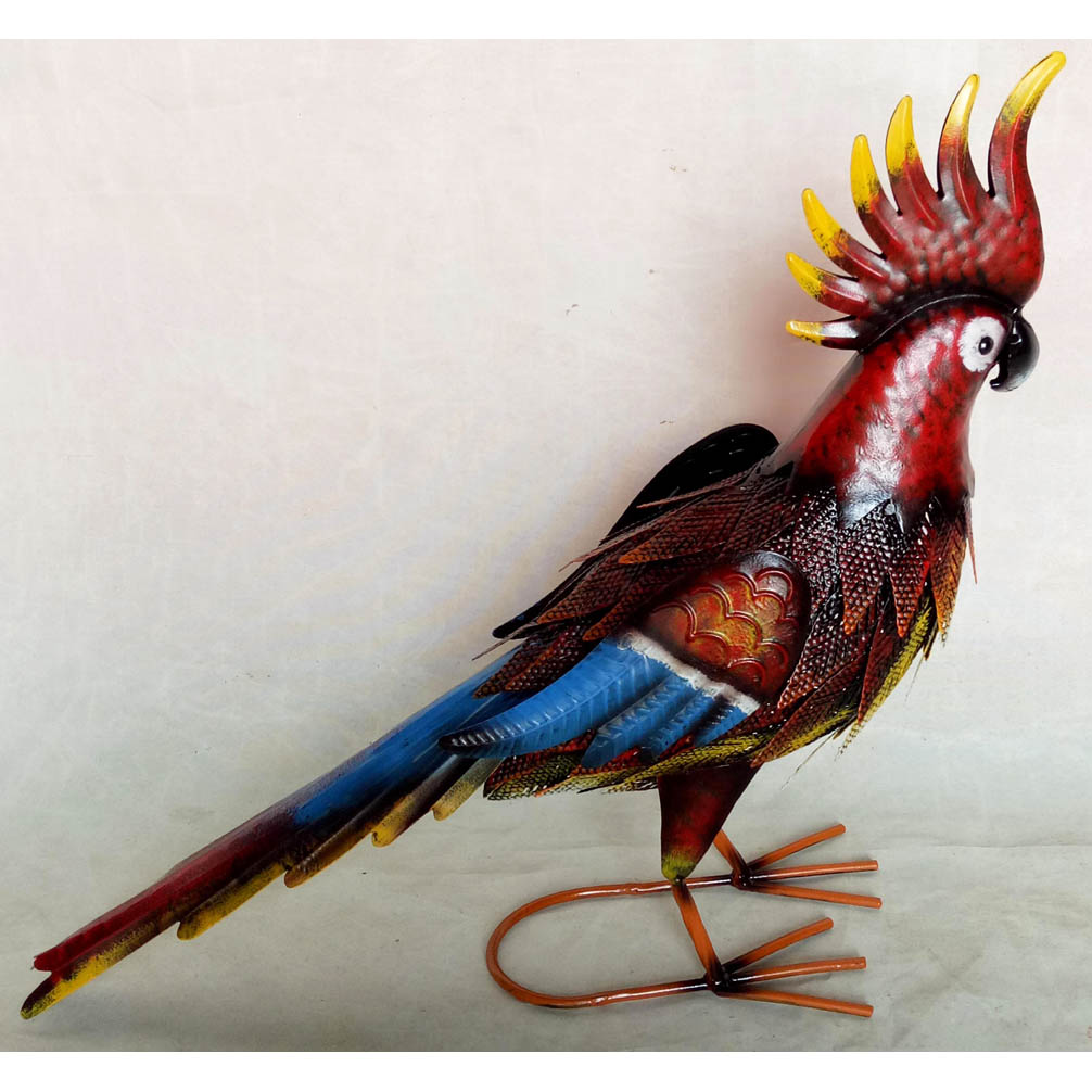 Hand-made metal garden decor bird ornament