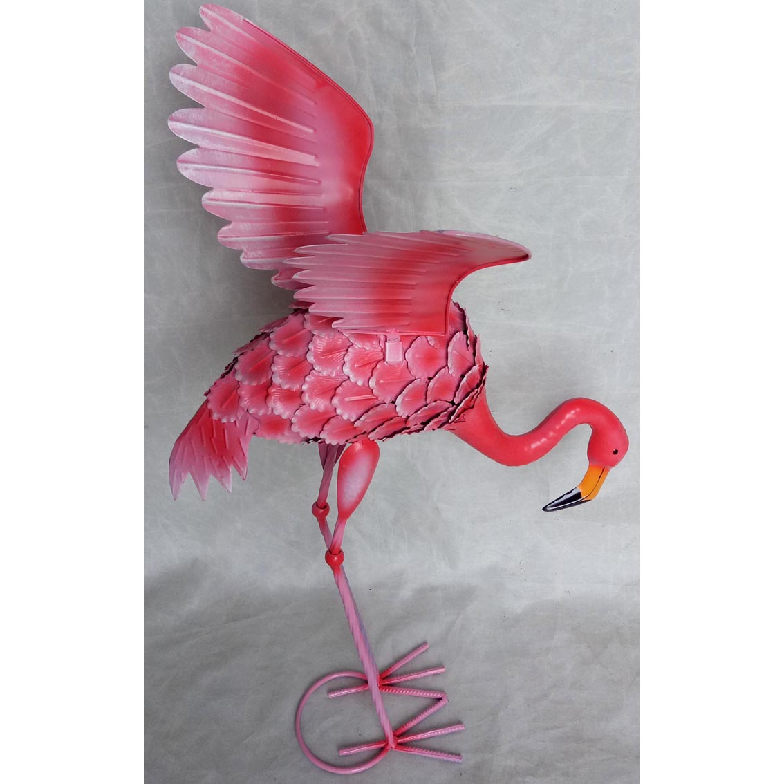 Hand-made metal garden decor flamingo ornament 