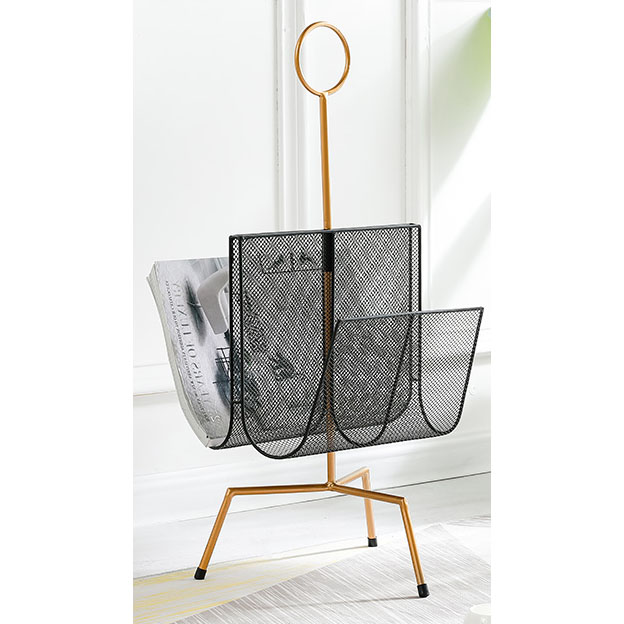 Modern metal floor standing magazine rack, magazine holder, brochure holder,newspaper rack