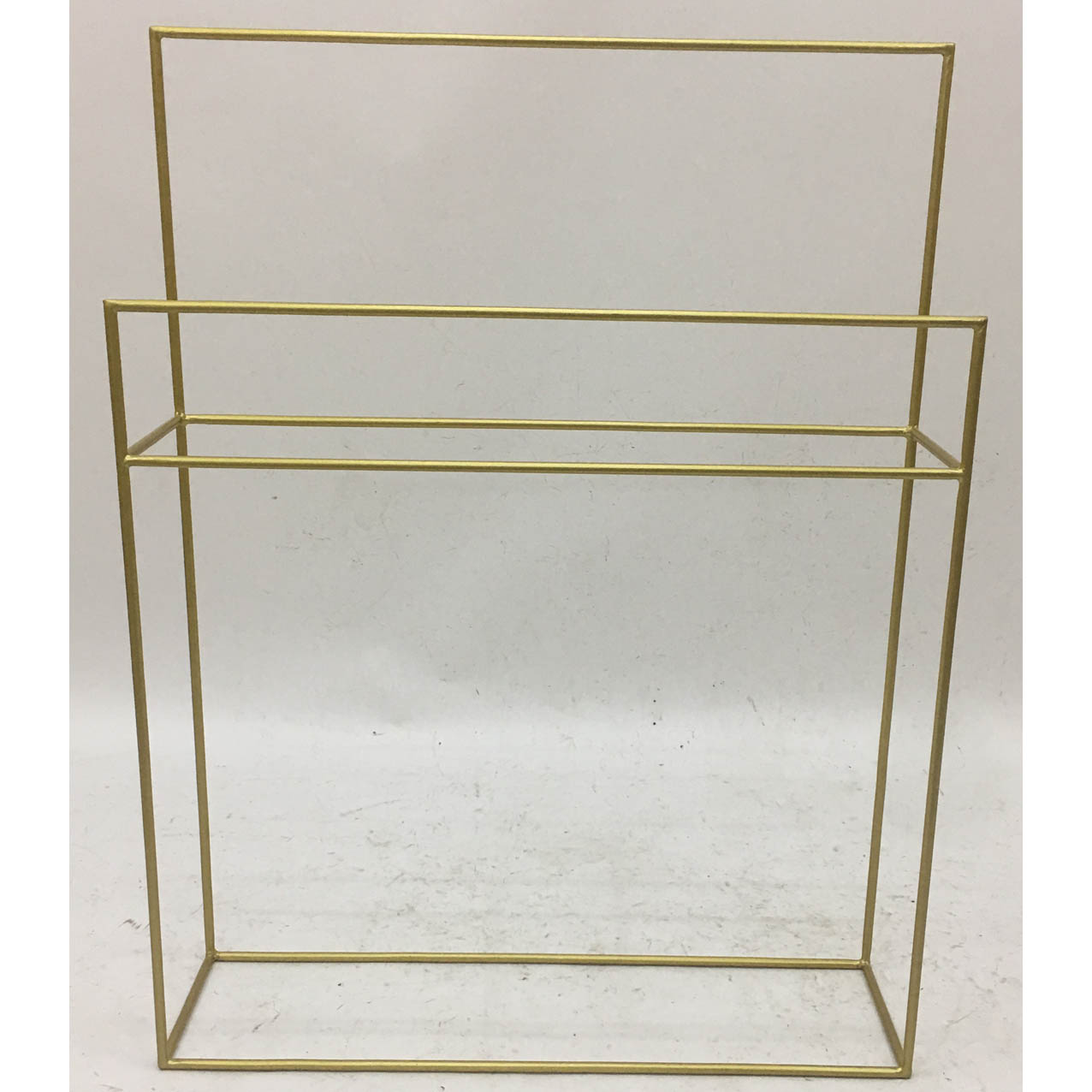 Gold metal towel rack